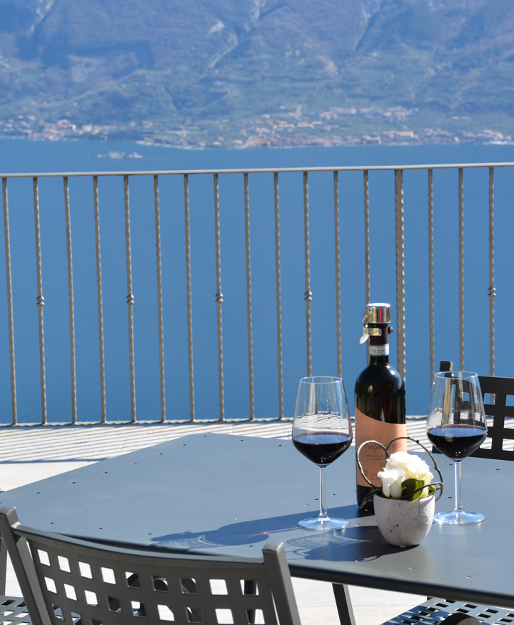 Panoramic terrace with aperitif